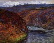 克劳德莫奈 - Valley of the Creuse, Grey Day